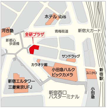 AISE国際交流センターへのアクセスMAP