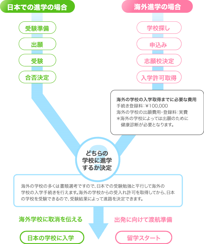 国際併願進学プログラムの流れ