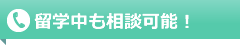 留学中も相談可能！