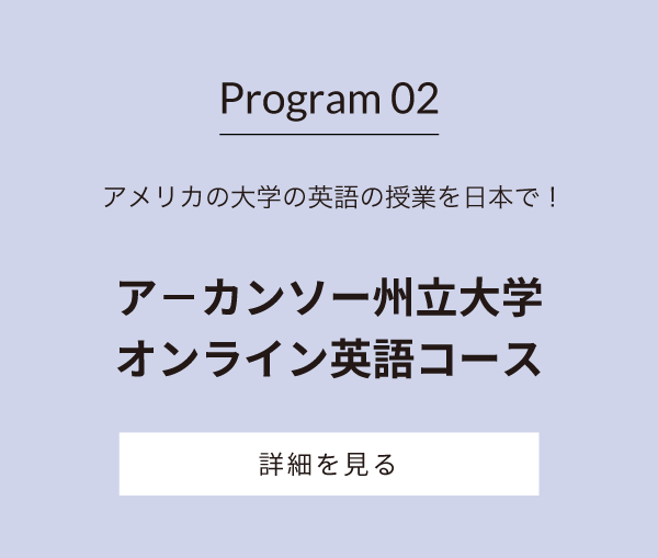 Program 03-ア－カンソー州立大学オンライン英語コース  アメリカの大学の英語の授業を日本で！